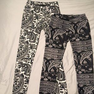 2 Pair "Cozy" Fleece Lined Leggings